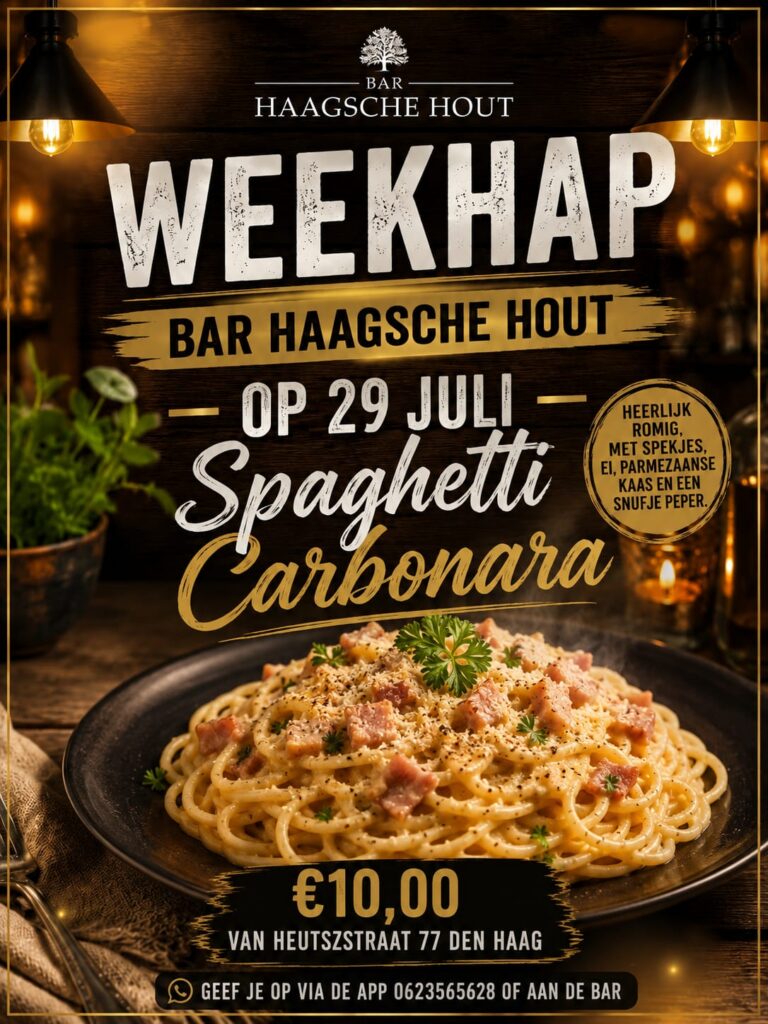 Weekhap bij Bar Haagsche Hout!
