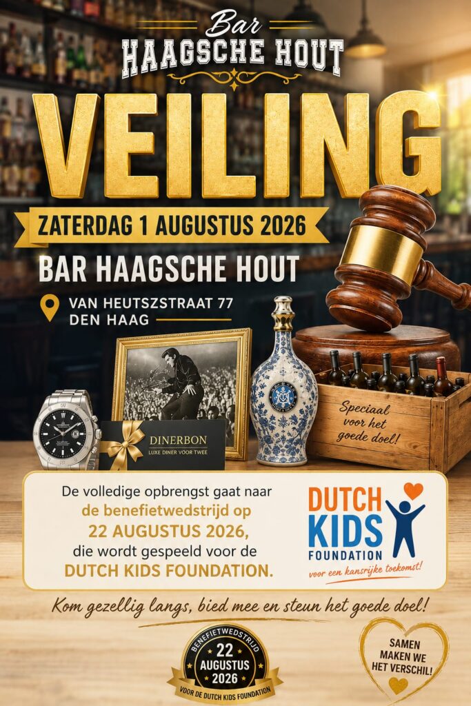 Veiling voor het goede doel bij Bar Haagsche Hout!