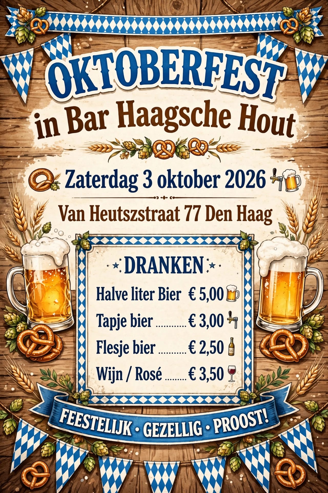 πΊ Oktoberfest bij Bar Haagsche Hout!