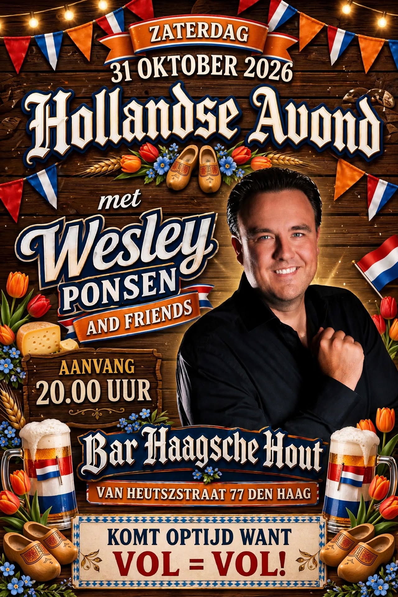 Holland Party met Wesley Ponsen
